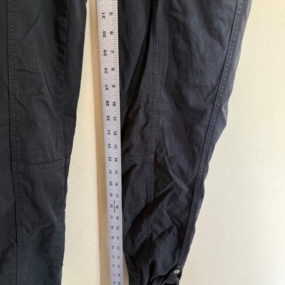 White House Black Market Khakis Pants Womens 2L Black Cargo Pocket Rolled Crop - Picture 10 of 12